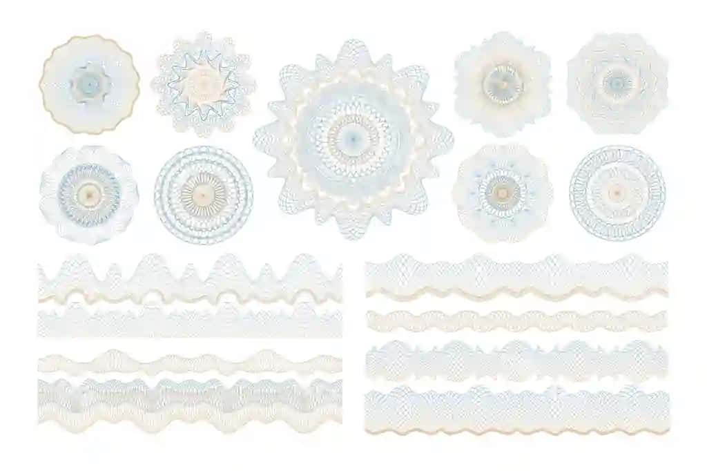 Chiziq suvni belgisi guilloche engil grafik diplom sertifikat voucher | Line watermark guilloche thin graphic diploma certificate voucher