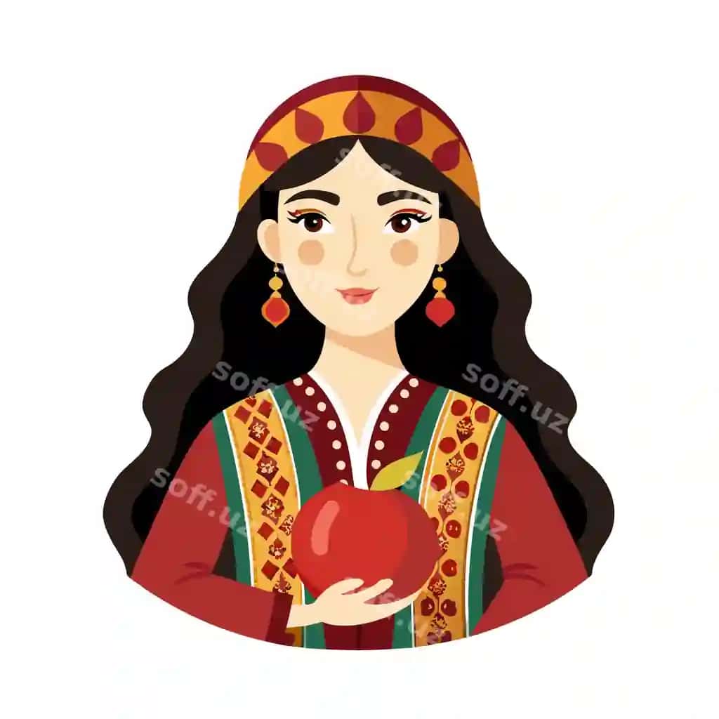 Go'zal ayol personaj vektor illustratsiyasi | Beautiful woman character vector illustration