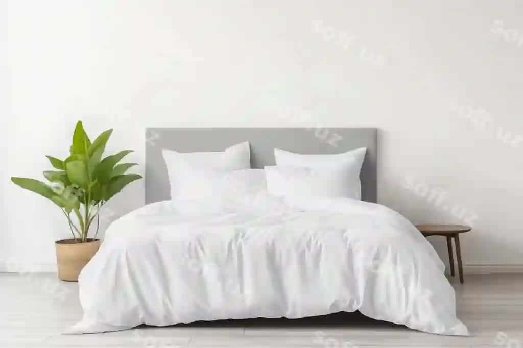 Uyali ichki namuna | Bed linen interior mockup