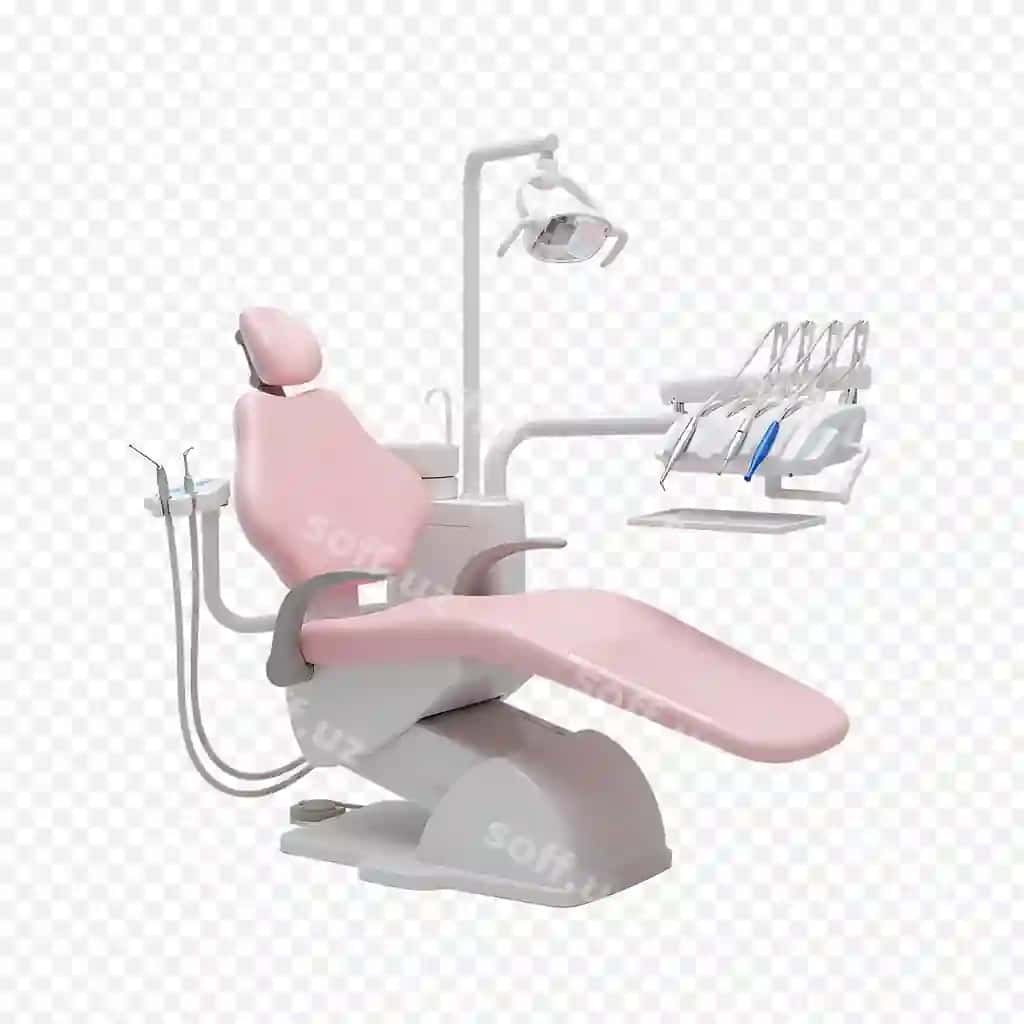 Zamonaviy binafsha tish qorig'i jihozlari stomatologik klinika | Modern pink dental chair equipment dental clinic