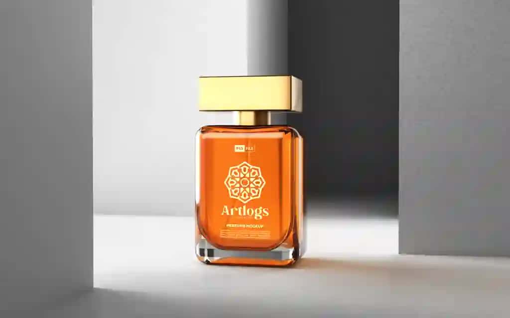 Hashamatli parfyumeriya maketi | Luxury perfume mockup