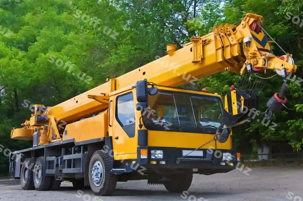 Katta kuchli harakatlanuvchi kran va yo'l usti krani qurilish joyi | Big power mobile crane road tower crane construction site
