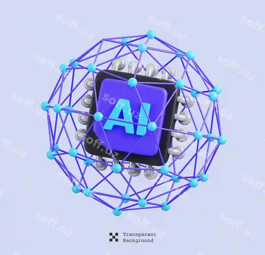 Sun'iy intellekt tarmoq ikonka ajralangan sun'iy intellekt yordami sun'iy intellekt texnologiyasi | Ai network icon isolated ai support artificial intelligence technology