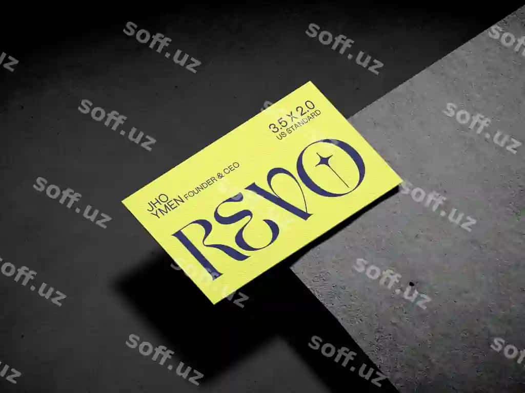 Minimal biznes vizitka brending mockup | Minimal business card branding mockup