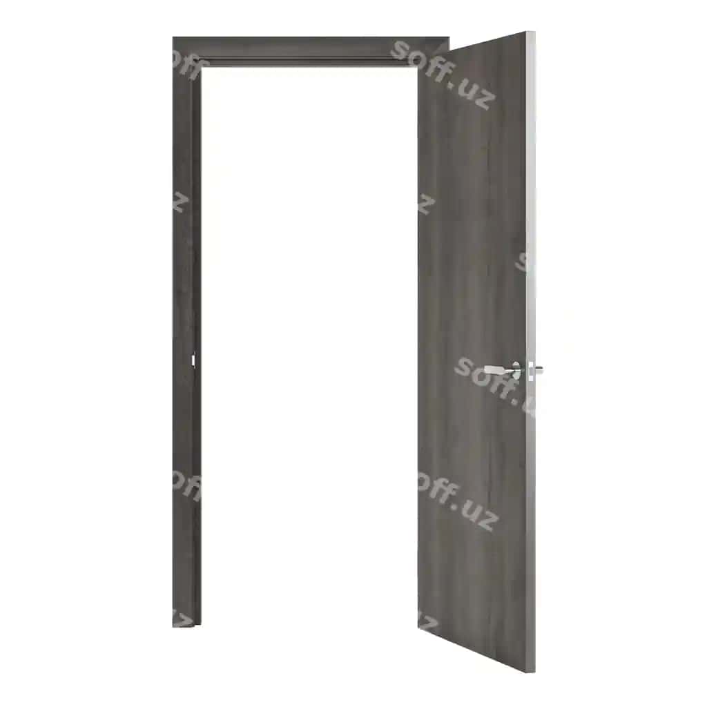 Honalar o'rtasidagi eshik ajraltirilgan oq fonda 3d render | Interroom door isolated white background 3d rendering