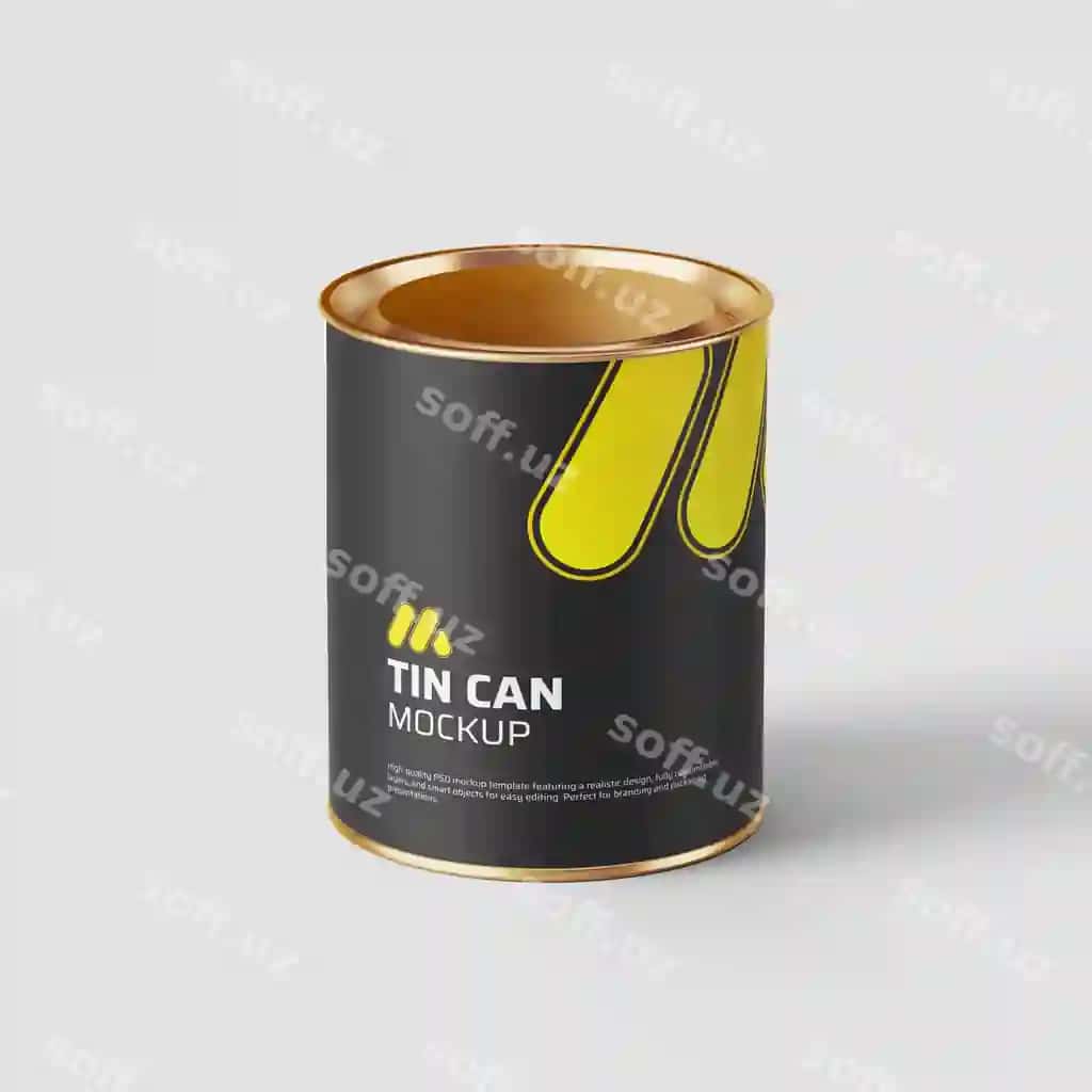 Tincho namunasi | Tin can mockup