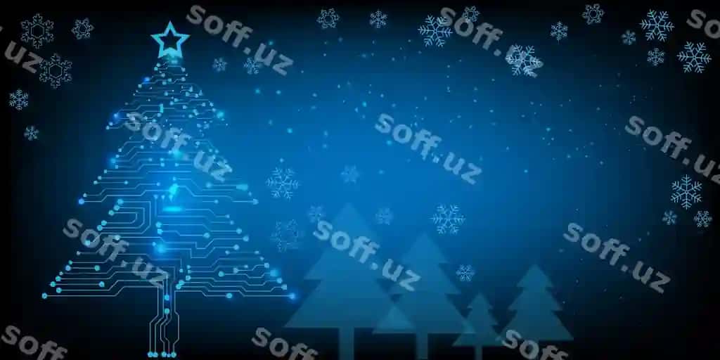 Rojdestvo qish qor futuristik naqsh qizil fonda bayram | Christmas winter snow futuristic pattern red background celebration