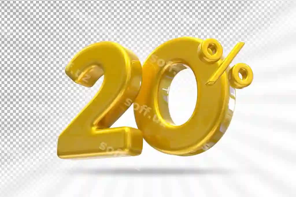 20 foiz oltin sotuv 3D | 20 percent gold offer 3d
