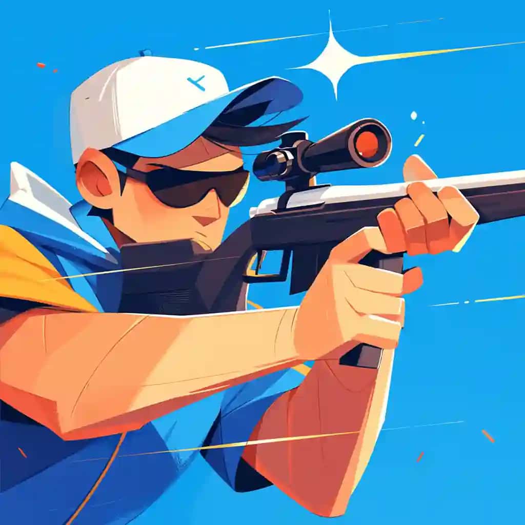 Sent-Luislik bola multfilm uslubida biatlon mashqini bajarmoqda | St louis boy practices biathlon cartoon style