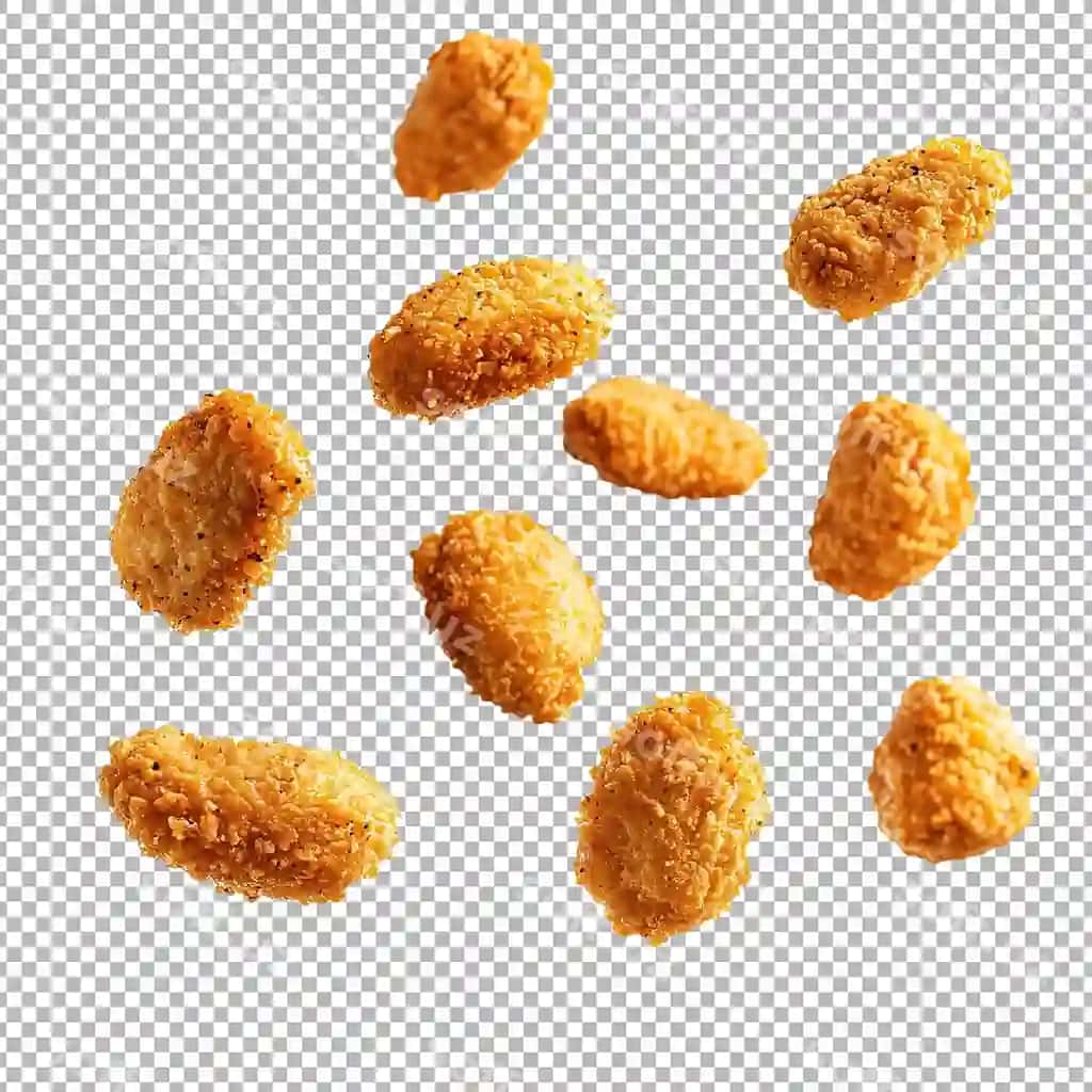 Tovuq popkorn tushyot havo chuqur qovurilgan jigarrang xruxtarli tovuq | Chicken popcorn falling air deep fried golden brown crunchy chicken