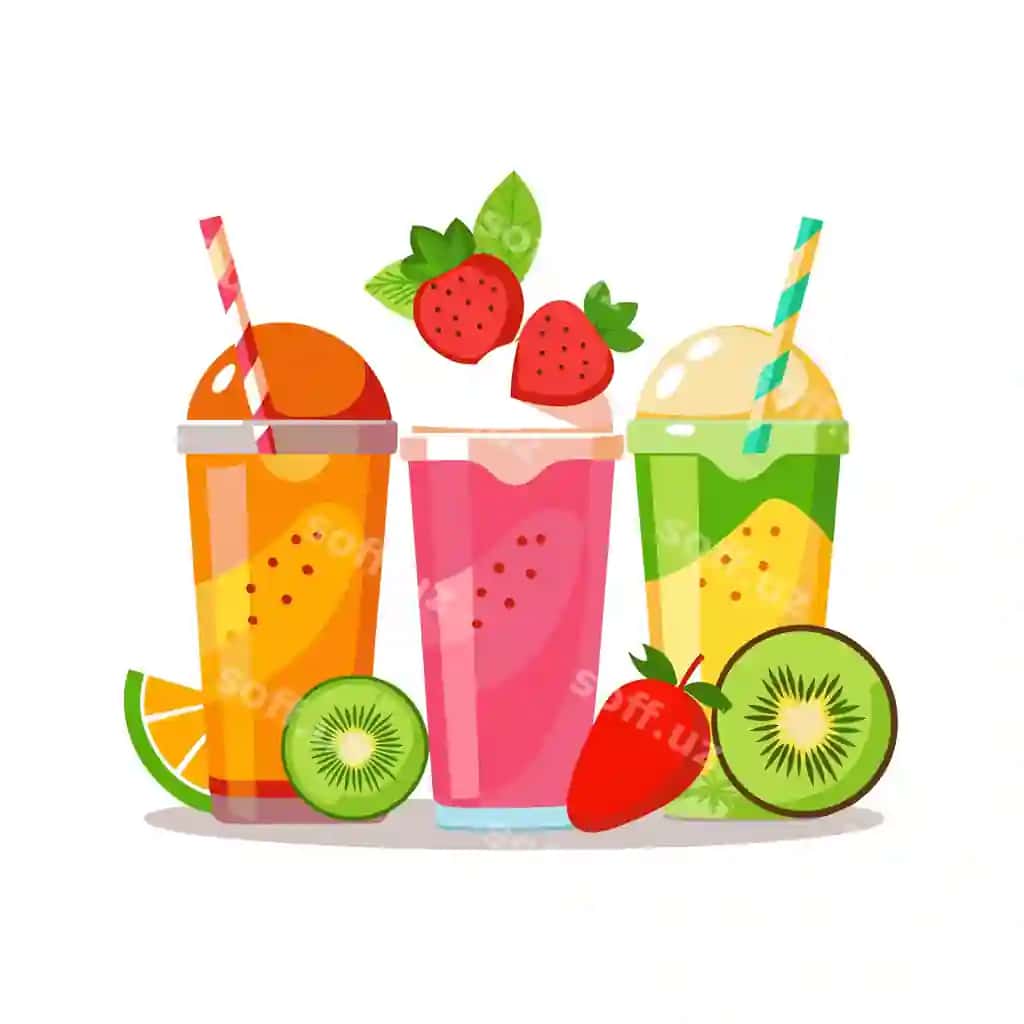 Realistik mevalar vektor illustratsiya kontseptlari | Realistic fruits vector illustration concepts