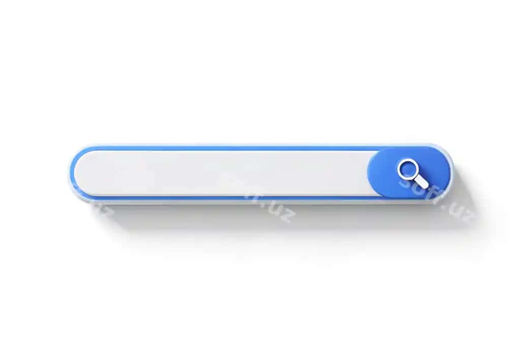 3d minimal bo'sh qidiruv paneli tekis oq fondaan izolyatsiya qilingan | 3d minimal blank search bar isolated white background