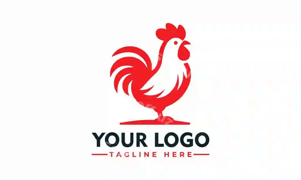 Tovuq logotipi vektor dizayni tovuq logotipi maskoti fermer hayvoni ramz | Chicken logo vector design chicken logo mascot farm animal symbol