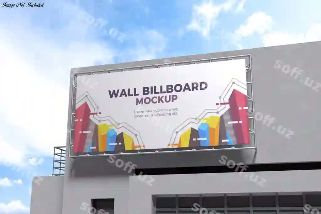 Devor reklama doskasi namunasi | Wall billboard mockup