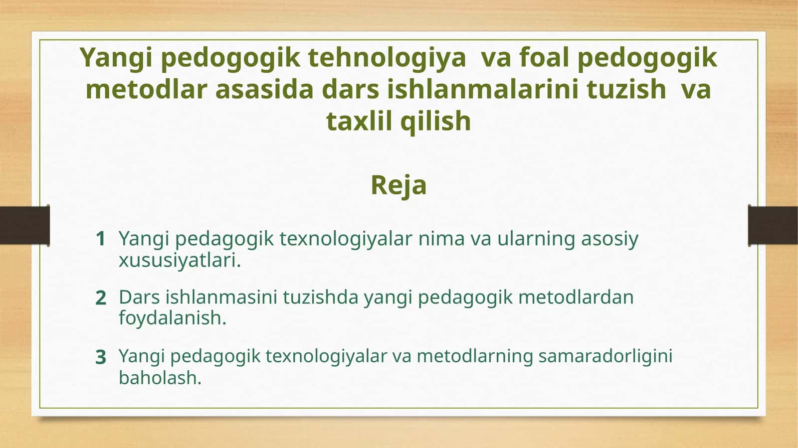 Yangi pedagogik texnologiyalar: Ta'rifi va ahamiyati