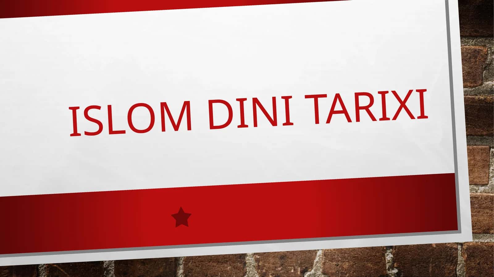 Islomdinitarixi