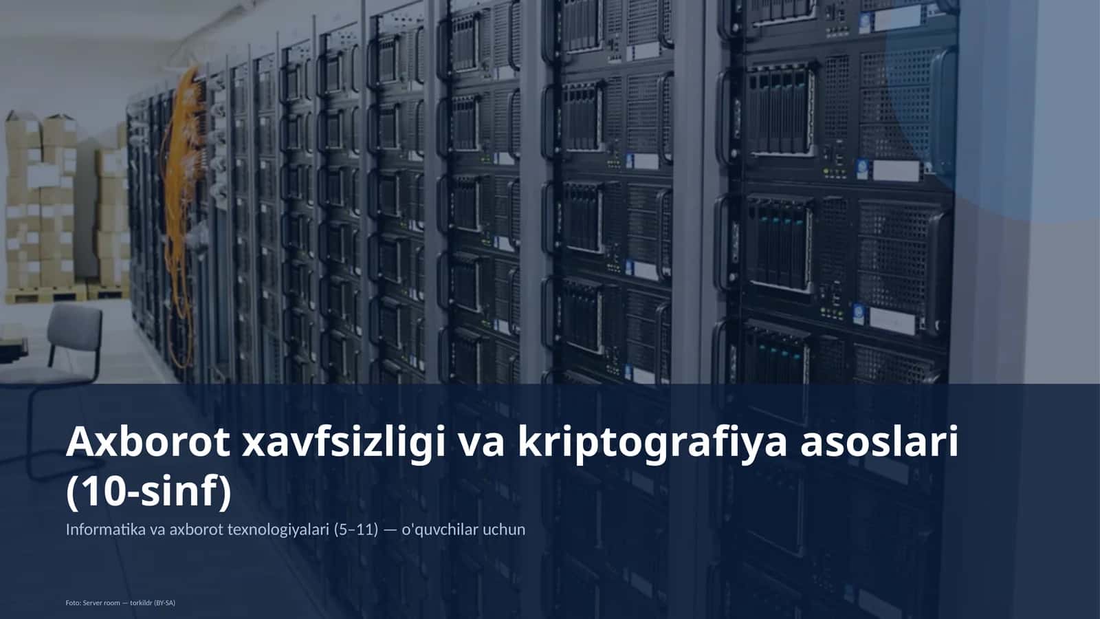 Axborot xavfsizligi va kriptografiya asoslari (10-sinf)