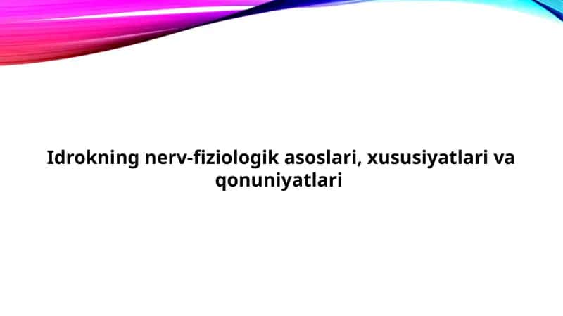 Idrokning nerv-fiziologikasi