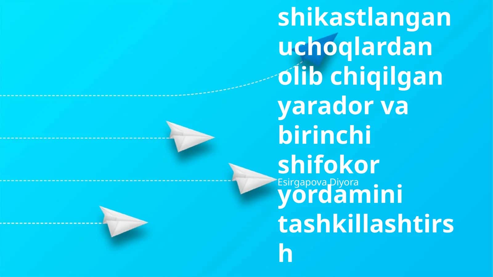 Jabrlanganlarga Tibbiy Yordam Ko'rsatish
