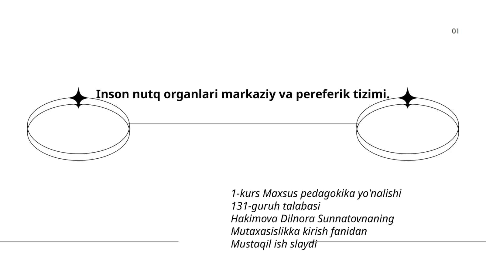 Inson nutq organlari markaziy va pereferik tizimi