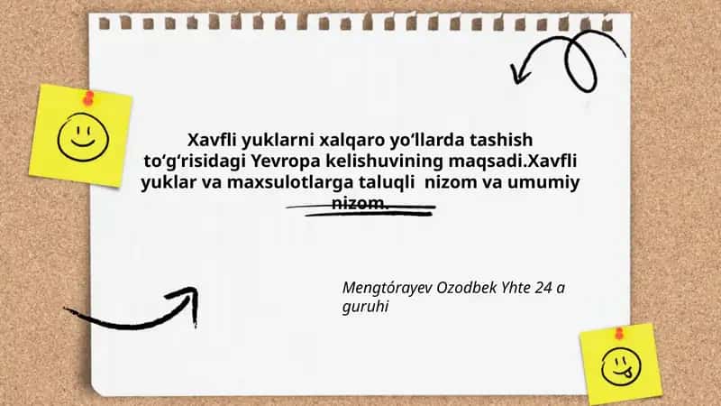Xavfli yuklarni xalqaro yoʻllarda tashish