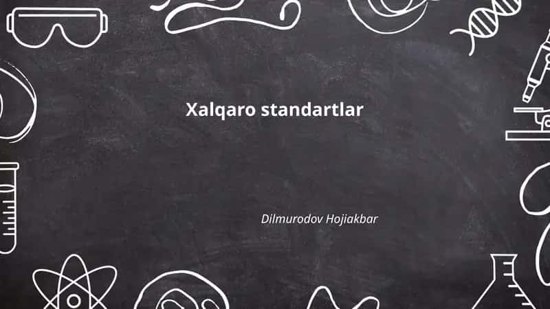 Xalqaro standartlar