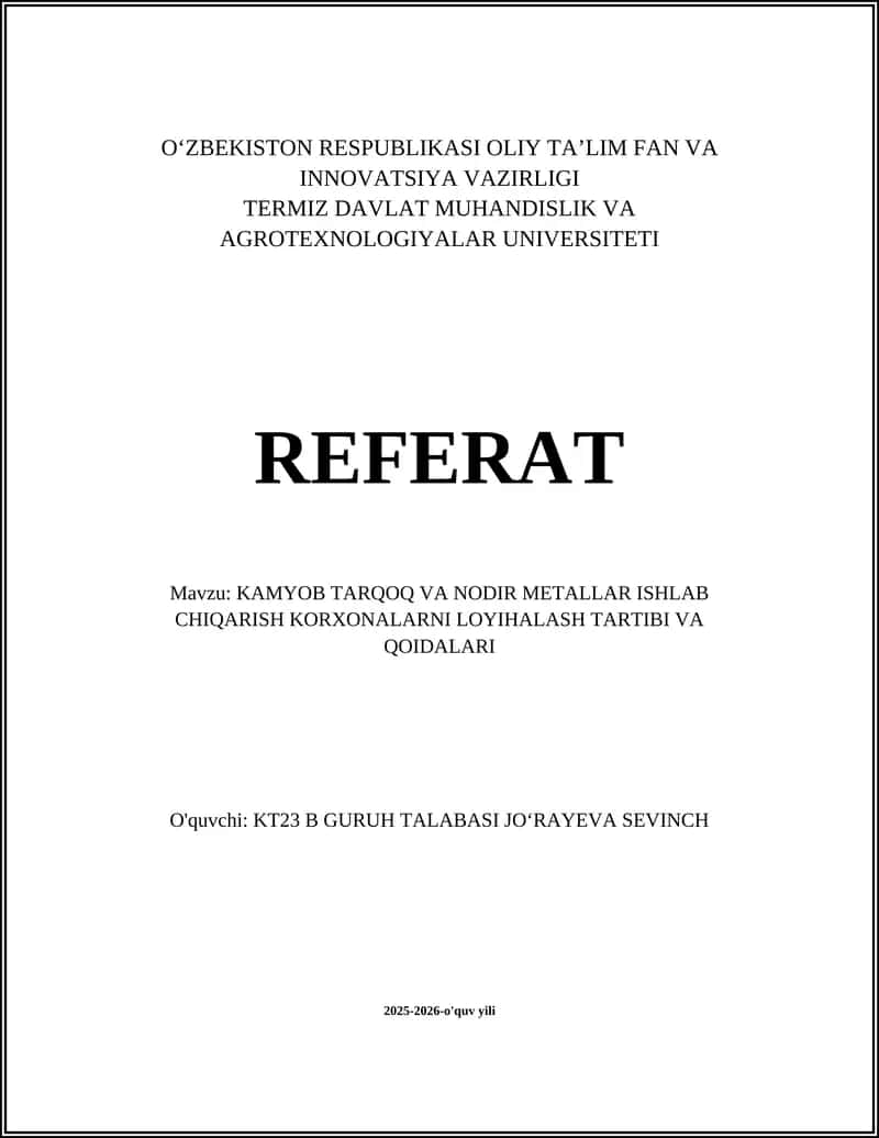 Normativ-huquqiy Asoslar va Litsenziyalash Talablari