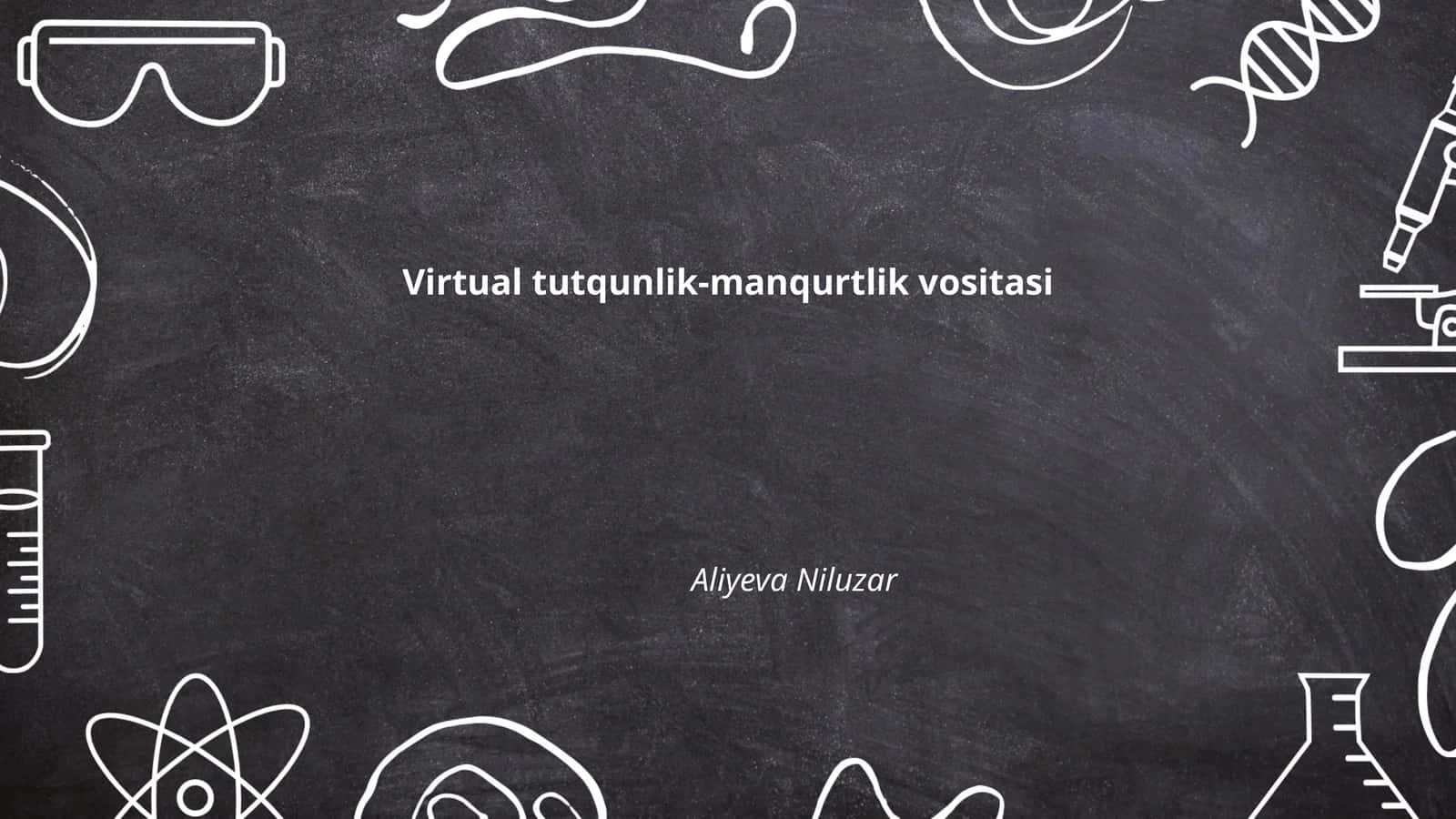 Virtual tutqunlik-manqurtlik vositasi