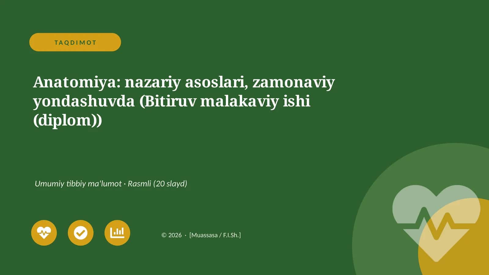 Anatomiya: nazariy asoslari, zamonaviy yondashuvda