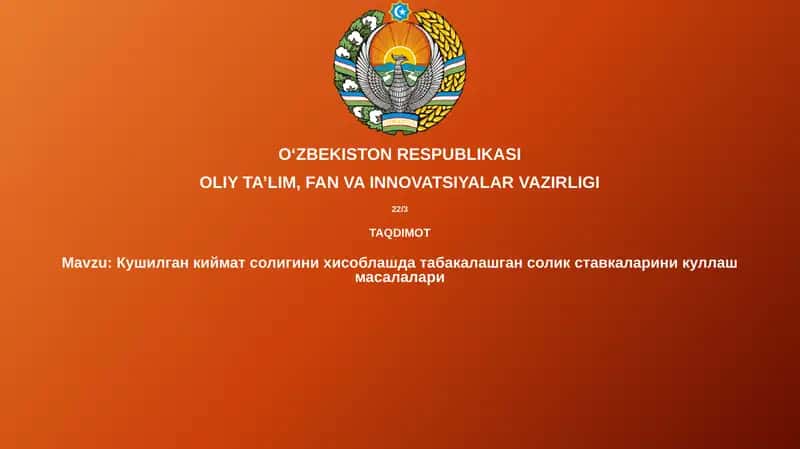 Tabaqalashtirilgan QQS stavkalari