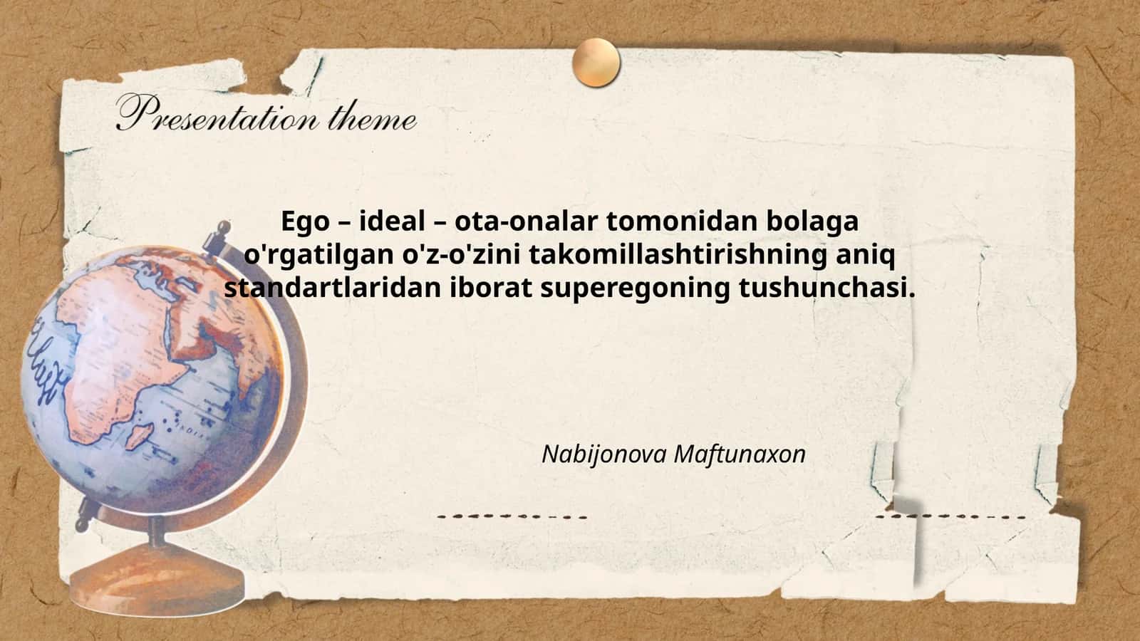 Ego va Super-ego Tushunchalari