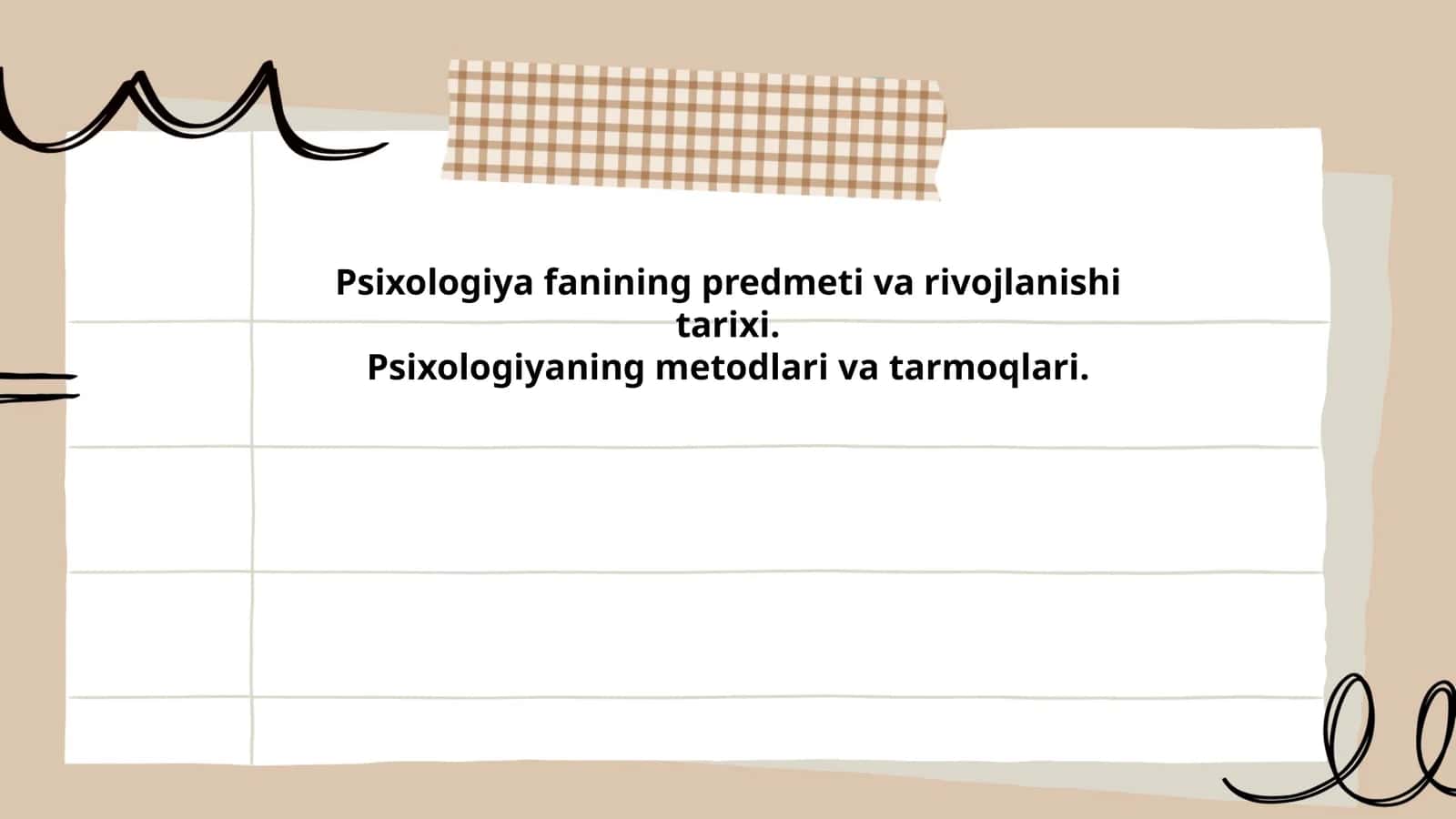Psixologiya fanining kelib chiqishi va rivojlanish tarixi