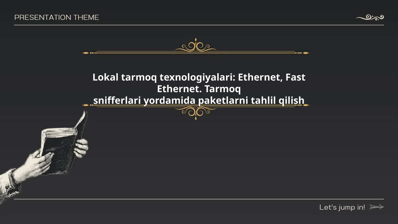 Lokal tarmoq texnologiyalari: Ethernet, Fast Ethernet. Tarmoq snifferlari yordamida paketlarni tahlil qilish