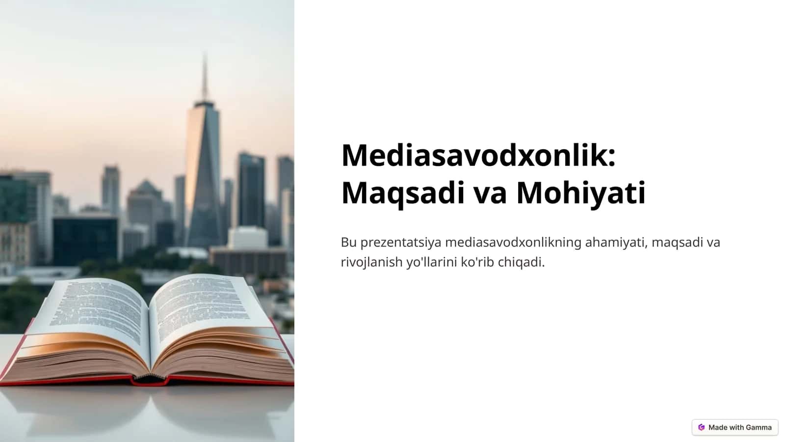 Mediasavodxonlik: Maqsadi va Mohiyati