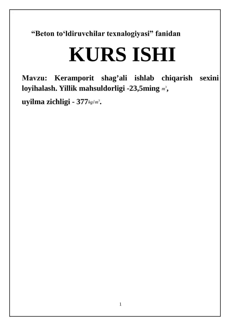 Beton to‘ldiruvchilar texnalogiyasi