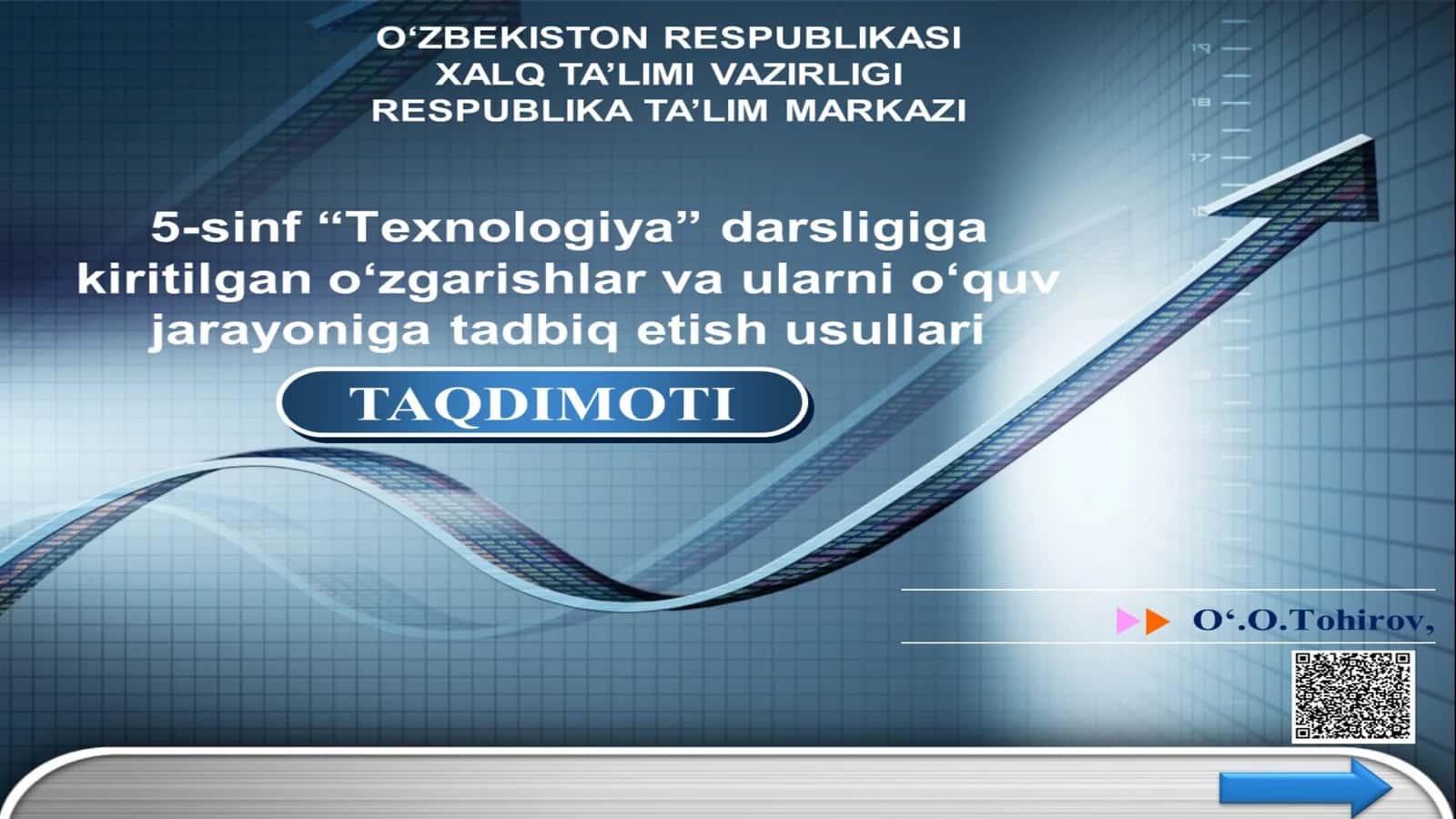 5-sinf Texnologiya darsligiga kiritilgan o'zgarishlar