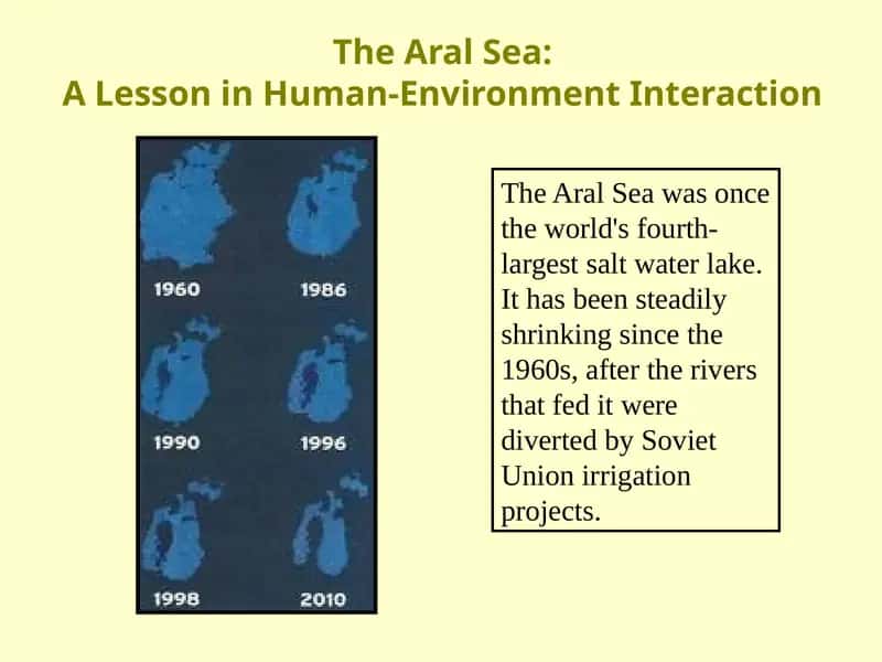 The Aral Sea: A Lesson in Human-Environment Interaction