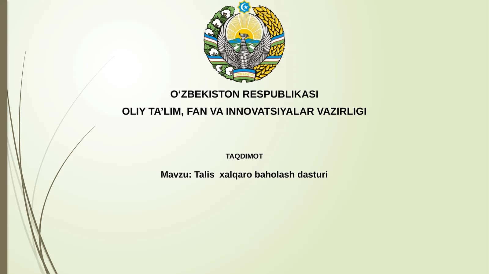 Talis xalqaro baholash dasturi