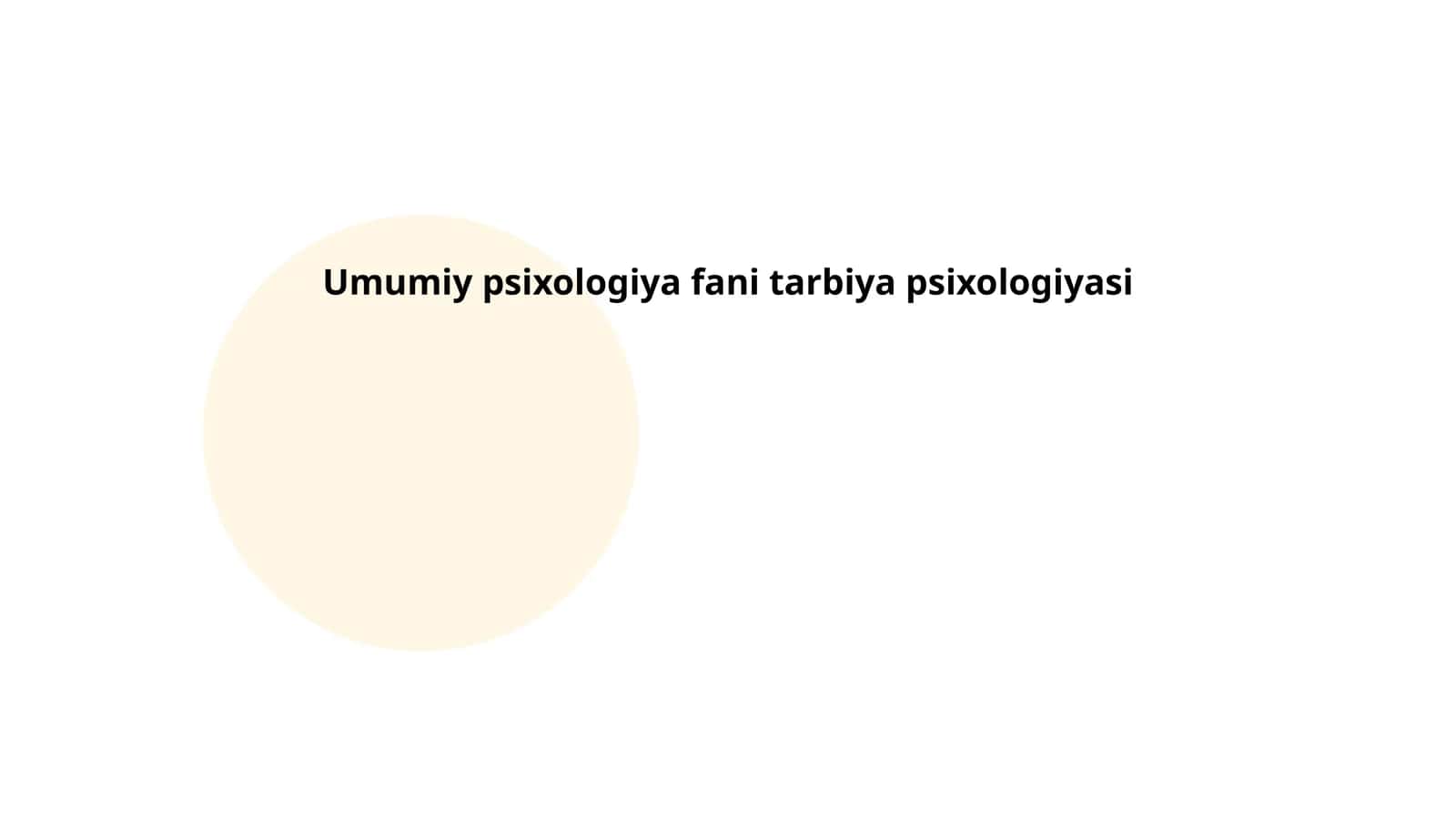 Tarbiya psixologiyasi