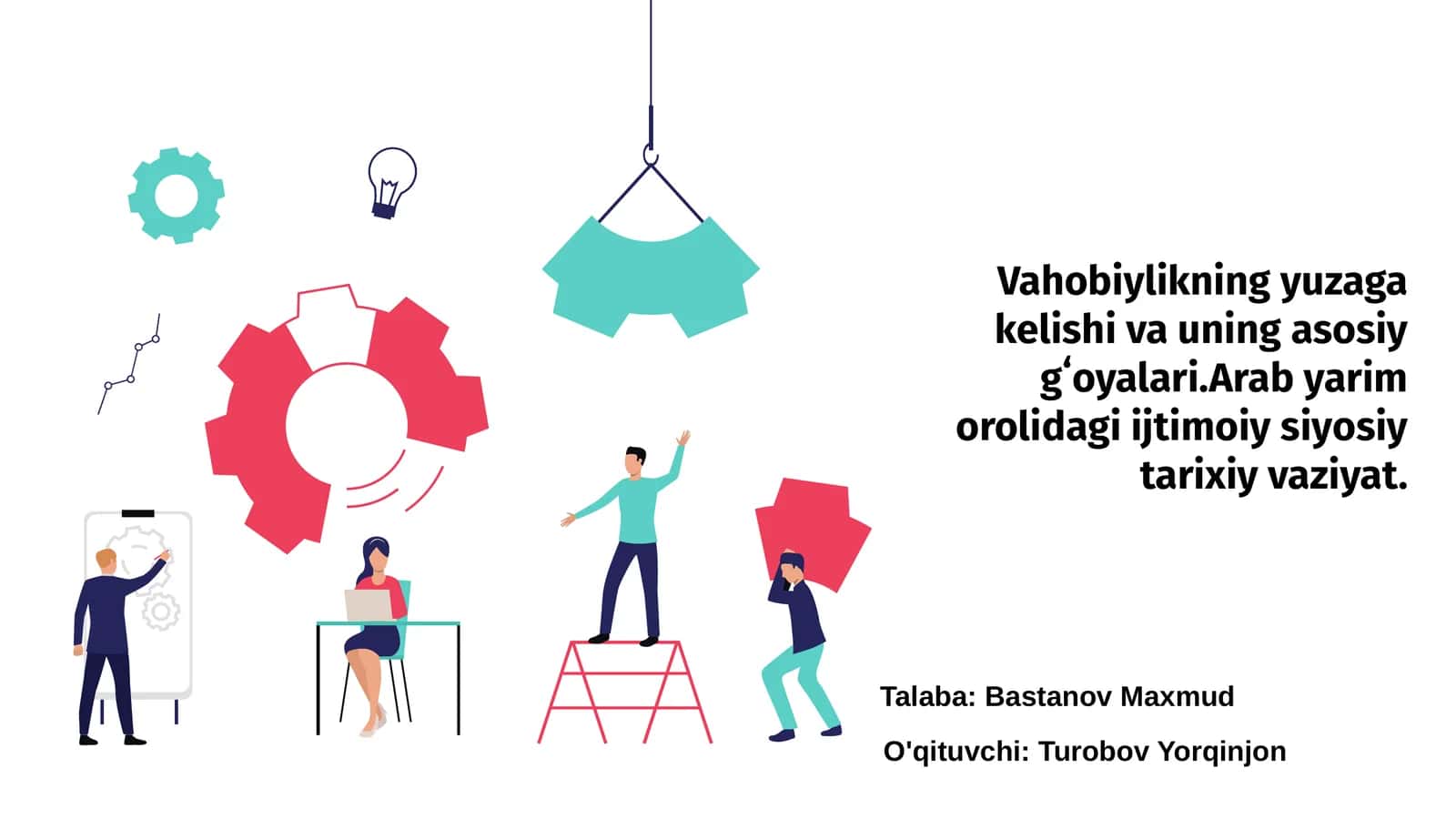 Vahobiylikning yuzaga kelishi va uning asosiy gʻoyalari.Arab yarim orolidagi ijtimoiy siyosiy tarixiy vaziyat