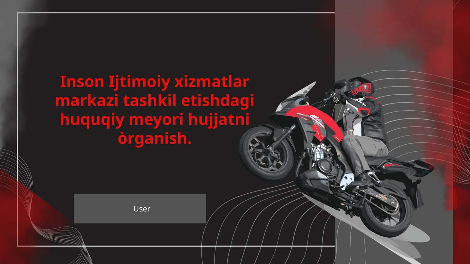 Inson Ijtimoiy xizmatlar markazi tashkil etishdagi huquqiy meyori hujjatni òrganish