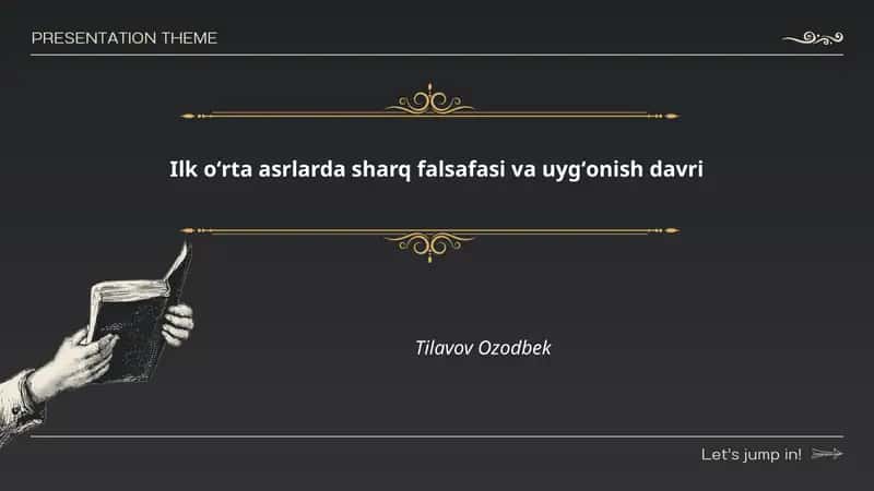 Ilk oʻrta asrlarda sharq falsafasi va uygʻonish davri