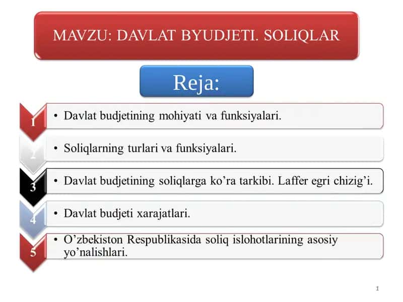 Davlat budjetinin mohiyati va funksiyalari