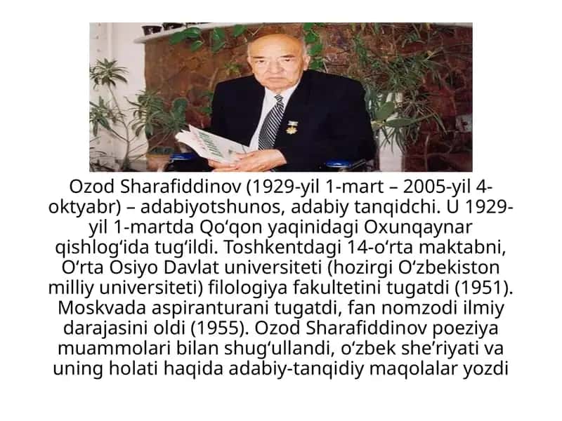 Ozod Sharafiddinov