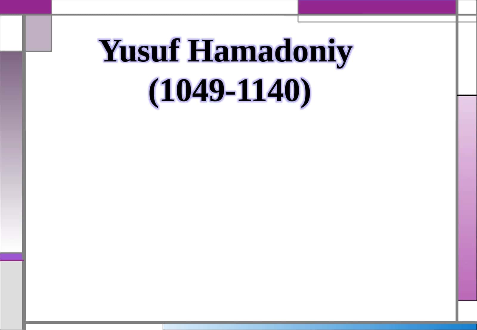 Yusuf Hamadoniy
