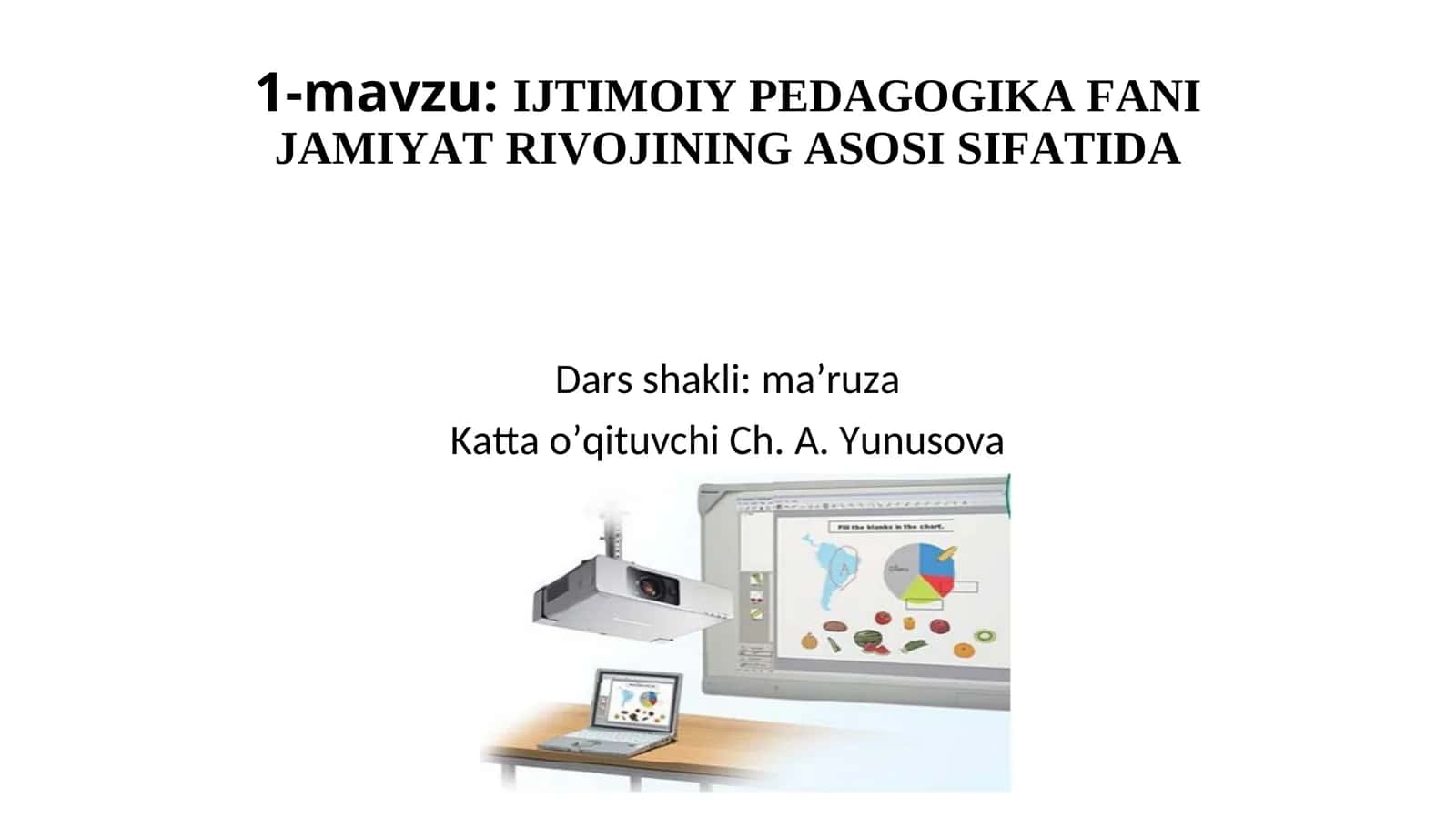 IJTIMOIY PEDAGOGIKA FANI JAMIYAT RIVOJINING ASOSI SIFATIDA