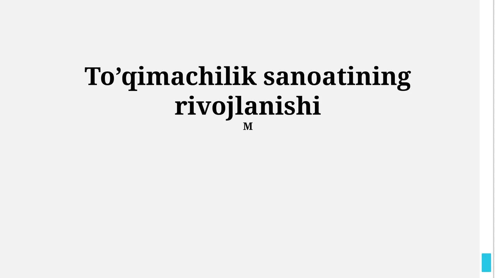 Zamonaviy To'qimachilik Sanoati