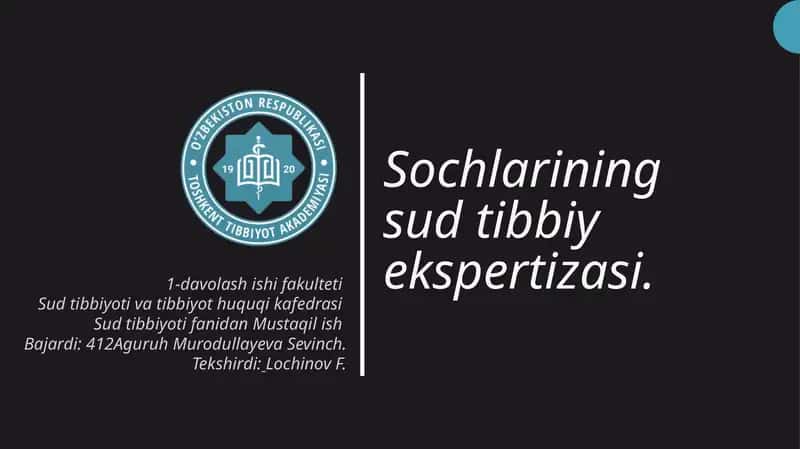 Sochlarining sud-tibbiy ekspertizasi
