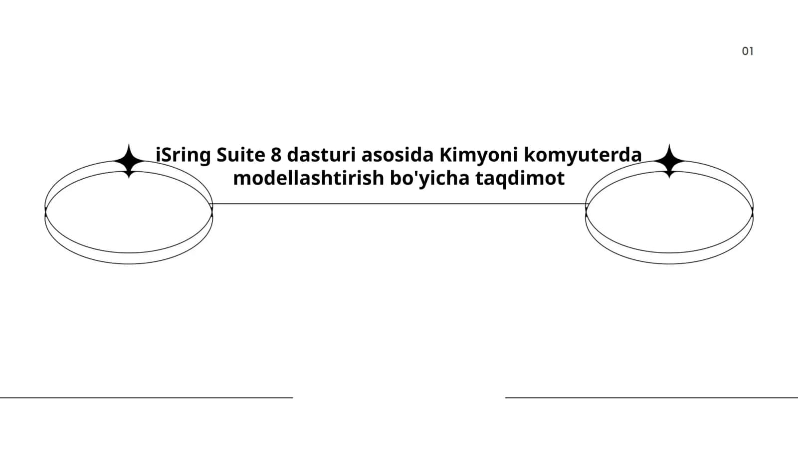 iSpring Suite 8 dasturi asosida Kimyoni komyuterda modellashtirish bo'yicha taqdimot
