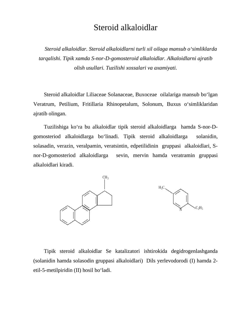 Steroid alkaloidlar
